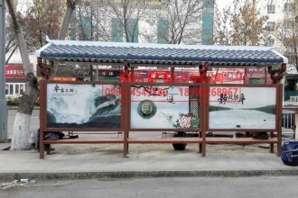 公交站臺實景圖